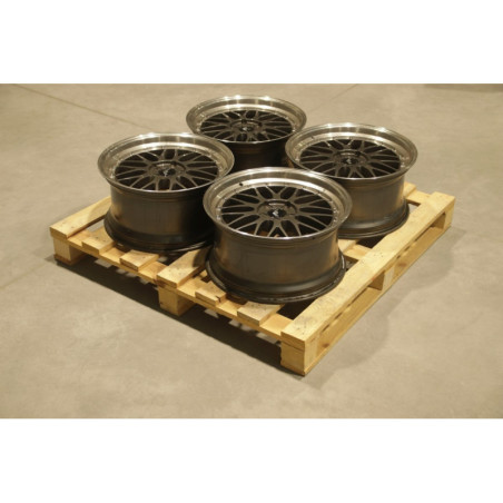 Set of JR23 19x9,5 ET45 5x120 Hyper Gray w/Machined Lip