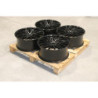 Set of JR38 21x9 ET35 5x114,3 Black Brushed w/Tinted Face