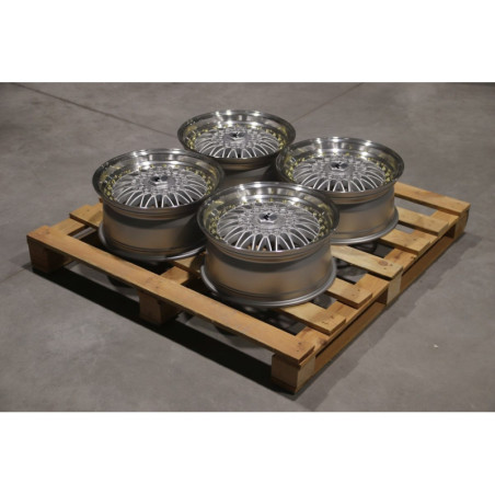 Set of JR9 17x7,5 ET35 5x112 Silver w/Machined Lip