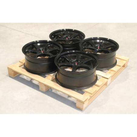 Set of JR3 19x8,5 ET35 + 19x8,5 ET42 5x114,3 Gloss Black