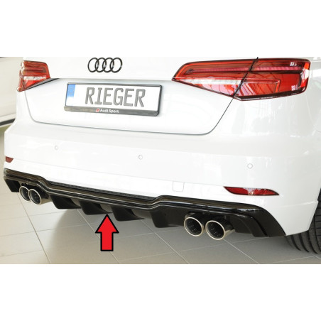 AUDI A3 8V 3-DOORS / 5-DOORS (SPORTBACK) RIEGER REAR SKIRT