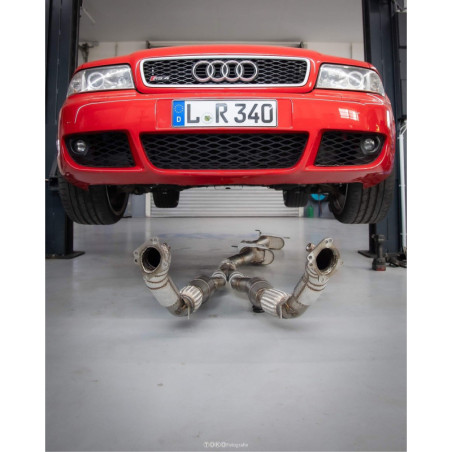 AUDI S4/ RS4 B5 DOWNPIPE 76MM WITH ECE APPROVED HJS CATALYST