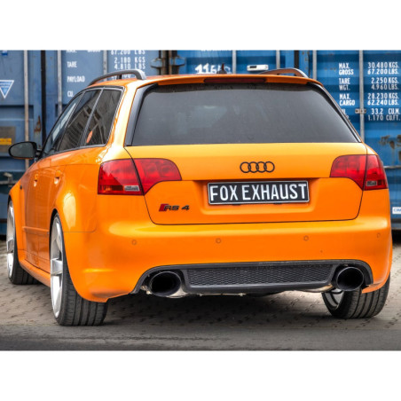 AUDI RS4 B7 MEDIO SISTEMA FROM CAT CONSISTING OF SILENCIOSO TRASERO