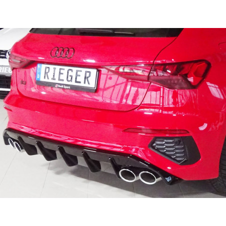 RIEGER HECKEINSATZ AUDI A3 GY SPORTBACK ABS GLÃ¤NZEND
