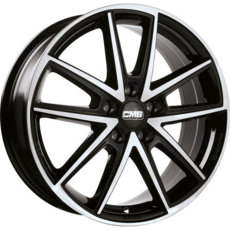 Llanta CMS C30 7.5x18 ET50 5x108 Negro Diamante