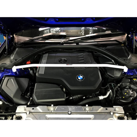 BARRA DE TORRETAS DELANTERA ULTRA RACING 2 PUNTOS PARA BMW G20 (330I) 2.0T 2WD 2019-PRESENTE