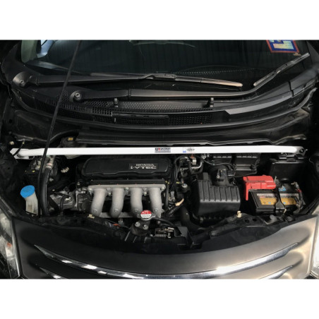 BARRA DE TORRETAS DELANTERA ULTRA RACING 2 PUNTOS PARA HONDA FIT 2ª GEN. (GE6) 1.3 2WD 2009-2014