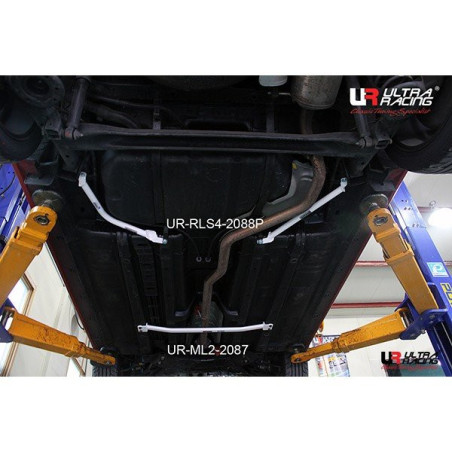 BARRA LATERAL INFERIOR TRASERA ULTRA RACING 4 PUNTOS PARA HYUNDAI ACCENT 4ª GEN. (RB) 1.6D 2WD 2011-2018