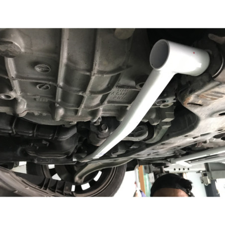 BARRA INFERIOR TRASERA ULTRA RACING 2 PUNTOS PARA HYUNDAI ASLAN (AG) 3.0 2WD 2014-2017