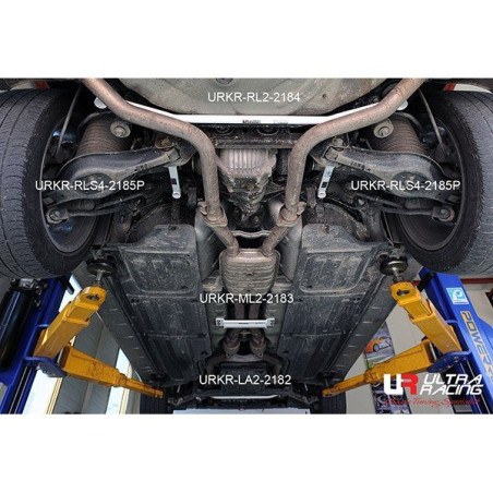 BARRA LATERAL INFERIOR TRASERA ULTRA RACING 4 PUNTOS PARA HYUNDAI EQUUS 2ª GEN. (VI) 5.0 2WD 2010-2016