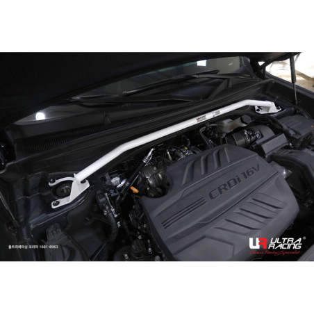 BARRA DE TORRETAS DELANTERA ULTRA RACING 2 PUNTOS PARA HYUNDAI PALISADE (LX2) 2.2D 4WD 2020-PRESENTE