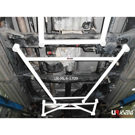 BARRA INFERIOR CENTRAL ULTRA RACING 4 PUNTOS PARA ISUZU D-MAX 1ª GEN. (RA) 3.0D 4WD FACELIFT AT 2008-2012