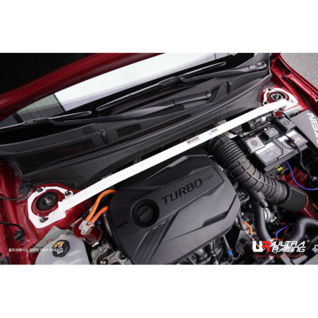 BARRA DE TORRETAS DELANTERA ULTRA RACING 2 PUNTOS PARA KIA CERATO K3 BD 1.6T 2WD 2018-PRESENTE