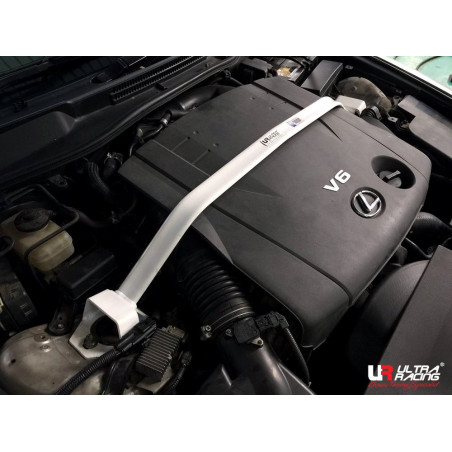 BARRA DE TORRETAS DELANTERA ULTRA RACING 2 PUNTOS PARA LEXUS IS 250 2ª GEN. (XE20) 2.5 V6 2WD FACELIFT 2010-2013