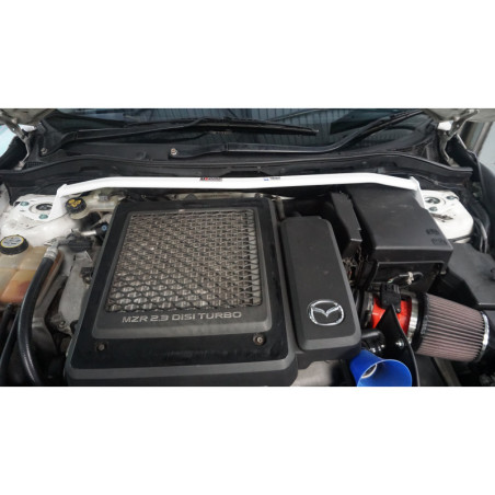 BARRA DE TORRETAS DELANTERA ULTRA RACING 2 PUNTOS PARA MAZDA 3 2ª GEN. (MPS) (MZR 2.3) 2WD HATCHBACK 2008-2013