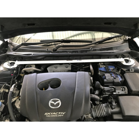 BARRA DE TORRETAS DELANTERA ULTRA RACING 2 PUNTOS PARA MAZDA 3 3ª GEN. (BM) 2.0 HATCHBACK 2013-2018