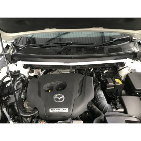 BARRA DE TORRETAS DELANTERA ULTRA RACING 2 PUNTOS PARA MAZDA CX-9 2ª GEN. (TC) 2.5T 2WD 2016-PRESENTE