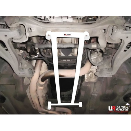 BARRA INFERIOR DELANTERA ULTRA RACING 4 PUNTOS PARA MERCEDES-BENZ C208 1ª GEN. CLK 320 3.2 V6 2WD 1997-2003