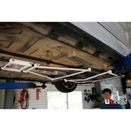 BARRA INFERIOR CENTRAL ULTRA RACING 4 PUNTOS PARA MINI COOPER R58 1.6T 2WD ROASTER 2012-2015