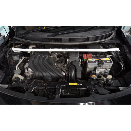 BARRA DE TORRETAS DELANTERA ULTRA RACING 2 PUNTOS PARA NISSAN ALMERA 3ª GEN. (N17) 1.5 2WD 2011-2019