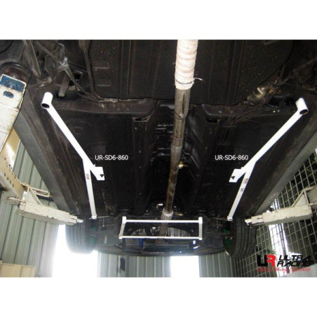 BARRA INFERIOR LATERAL ULTRA RACING 6 PUNTOS PARA PROTON SATRIA NEO 2ª GEN. (BS) 1.3 2WD 2006-2015