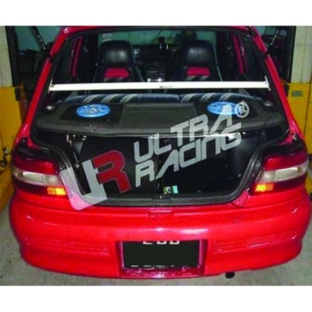BARRA SUPERIOR TRASERA ULTRA RACING 2 PUNTOS PARA TOYOTA STARLET 5ª GEN. (P90) 1.3T-4E 2WD 1996-1999