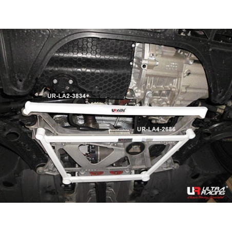 BARRA INFERIOR DELANTERA ULTRA RACING 2 PUNTOS PARA VOLKSWAGEN PASSAT B8 (TYP 3G) 1.8 TSI 2WD 2015-2022