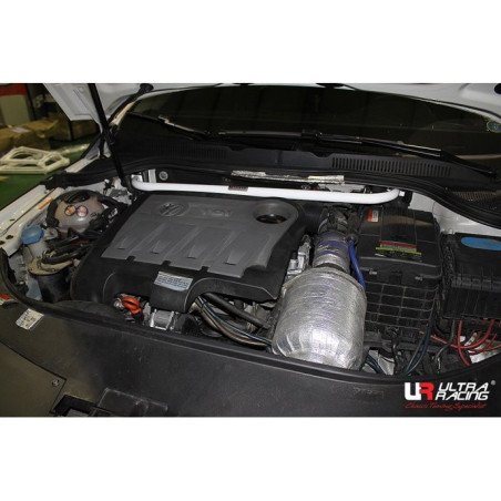 BARRA DE TORRETAS DELANTERA ULTRA RACING 2 PUNTOS PARA VOLKSWAGEN PASSAT CC 2.0 TDI 2WD 2012-2017