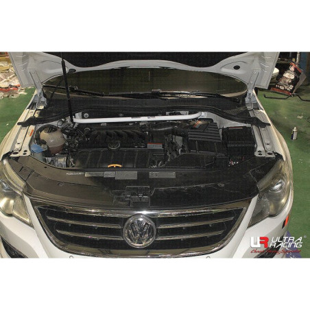 BARRA DE TORRETAS DELANTERA ULTRA RACING 2 PUNTOS PARA VOLKSWAGEN PASSAT CC R36 3.6 4WD 2008-2017