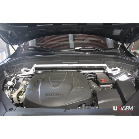 BARRA DE TORRETAS DELANTERA ULTRA RACING 2 PUNTOS PARA VOLVO XC60 2ª GEN. T8 2.0 TWIN ENGINE 4WD HYBRID 2018-PRESENTE