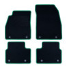 ALFOMBRA A MEDIDA OPEL INSIGNIA (2808-2817) 5PZ RIBETE VERDE