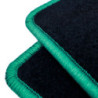 ALFOMBRA A MEDIDA OPEL INSIGNIA (2808-2817) 5PZ RIBETE VERDE