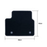 ALFOMBRA A MEDIDA OPEL INSIGNIA (2808-2817) 5PZ RIBETE VERDE