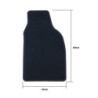 ALFOMBRA A MEDIDA FIAT 500 ELECTRICO 3+1 (DESDE 2020) 5PZ RIBETE GRIS OSCURO