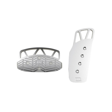 JUEGO 2 PEDALES ALUMINIO ANODIZADO PLATA