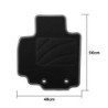ALFOMBRA A MEDIDA FIAT SEDICI (2006-2014) 5PZ RIBETE GRIS OSCURO