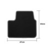 ALFOMBRA A MEDIDA FIAT SEDICI (2006-2014) 5PZ RIBETE GRIS OSCURO