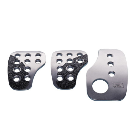 SET 3 PEDALES RACING PLATA