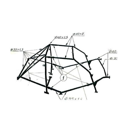 OMP AB/106/96 ROLL CAGE