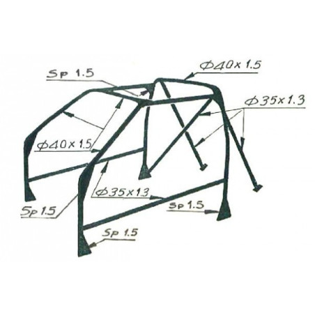 OMP AB/106/128A ROLL CAGE