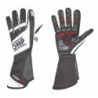 GUANTES OMP KS-1R  NEGRO/BLANCO/PLATA TALLA L