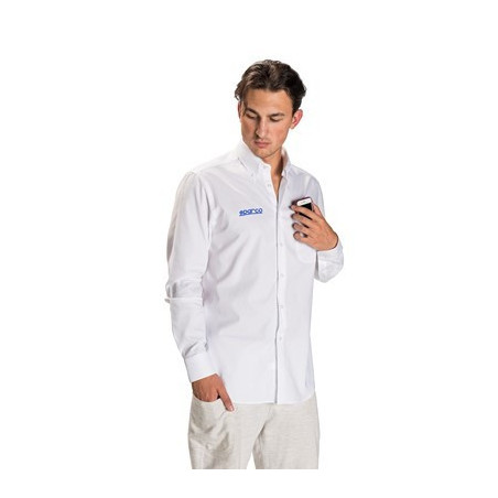 CAMISA MANGA LARGA SPARCO TG. S BLANCA