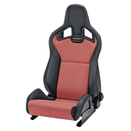 ASIENTO RECARO SPORTSTER CS CALEFACCION  PIEL ARTIFICIAL NEGRO/DINAMICA ROJO PILOTO