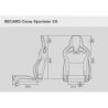 ASIENTO RECARO CROSS SPORTSTER CS CALEFACCION PIEL ARTIFICIAL NEGRO/DINAMICA GRIS COPILOTO