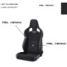 RECARO CROSS SPORTSTER CS AIRBAG HEATING SEAT VIENNA BLACK LEATHER PASSENGER
