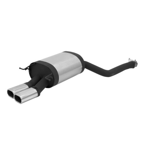 ESCAPE TRASERO REMUS CON 2 COLAS 102X68MM CROMO