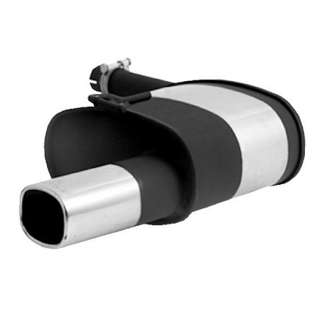 ESCAPE TRASERO REMUS 1 COLA DE 92X78MM CROMO