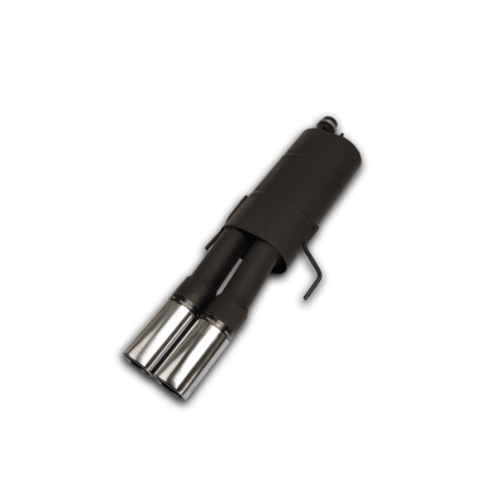 ESCAPE TRASERO REMUS CON 2 COLAS DE 92X78MM CROMO