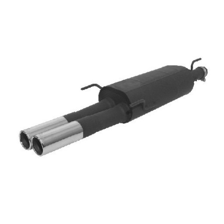 ESCAPE TRASERO REMUS CON 2 COLAS DE 76MM CROMO