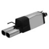 ESCAPE TRASERO REMUS CON 2 COLAS DE 92X78MM CROMO